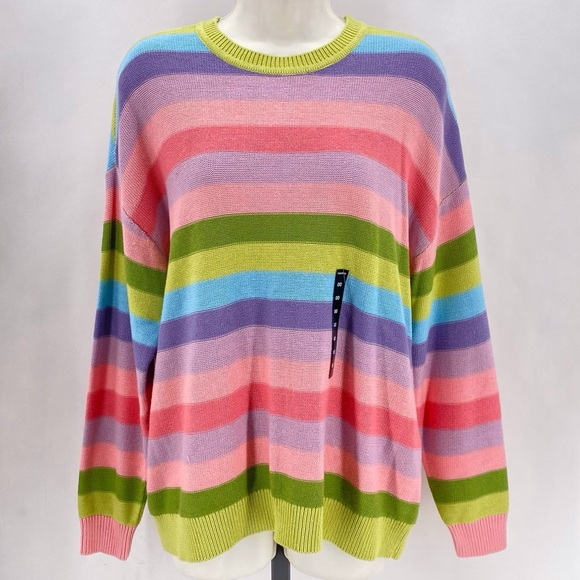 NWT Torrid multicolored striped sweater - Picture 1 of 11